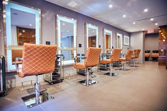 Salon concept build — stylist at work